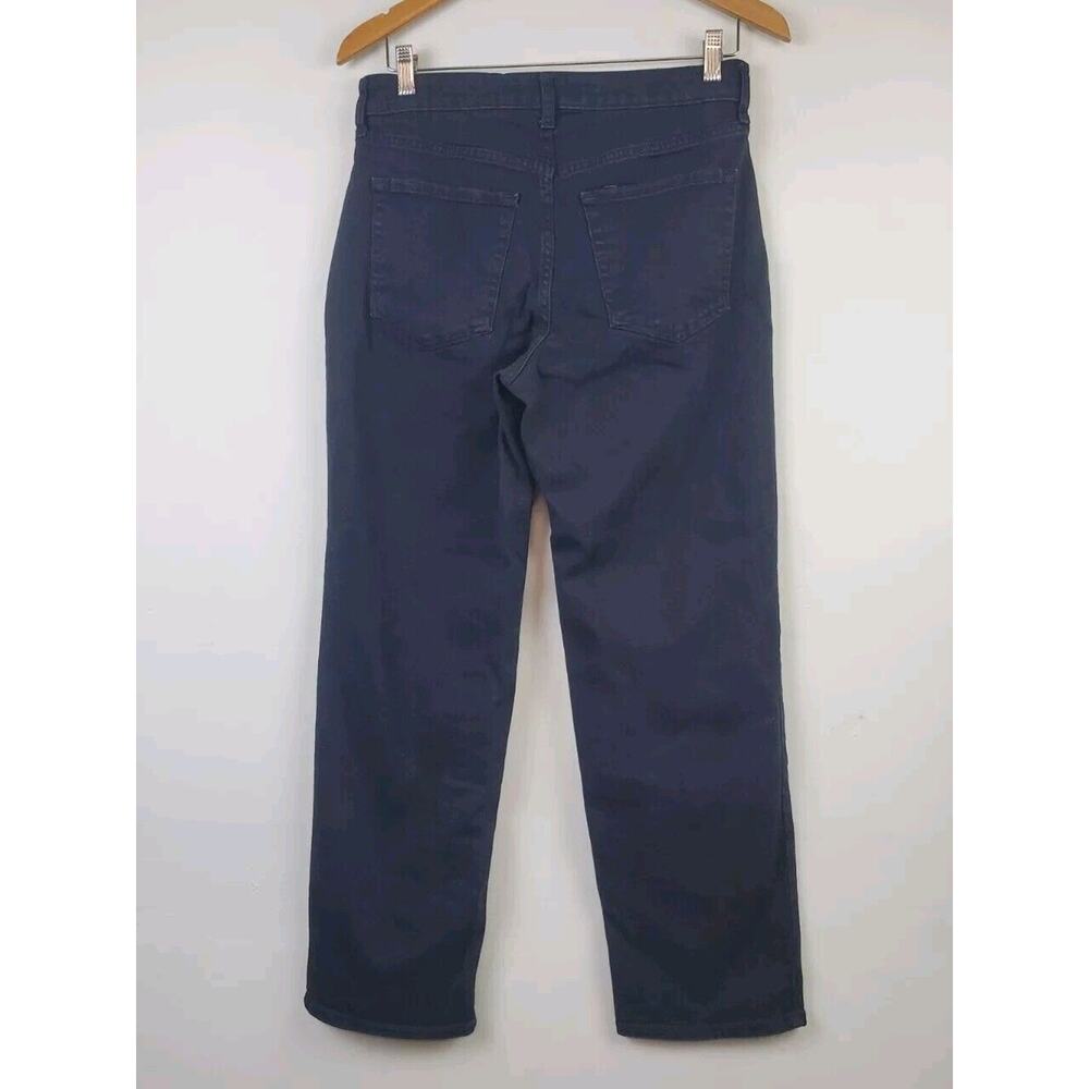 Old Navy‎ Womens 6 High Rise WOW LOOSE Jeans Black Stretch Straight Leg - Picture 10 of 12